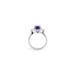 purple sapphire and diamond Lyric ring purple sapphire and diamond Lyric ring